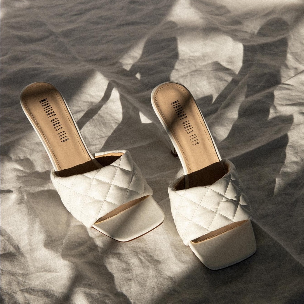 Princess Polly Leigh Heels White